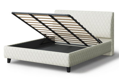 Кровать Хилтон, 2000*1400 мм, серо-белый