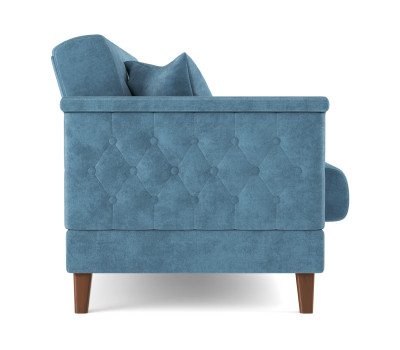 Диван-кровать голубой Амарант велюр тенерифе дасти блю