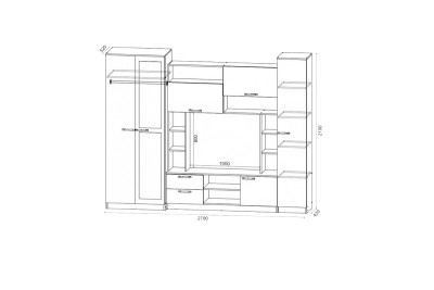 Стенка Марта-11 сосна карелия