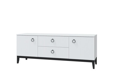 Тумба под ТВ Шарлиз, белое сияние