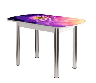 Стол Бостон-2 ф/п Астра, 1100*700 мм, белый/хром брифинг