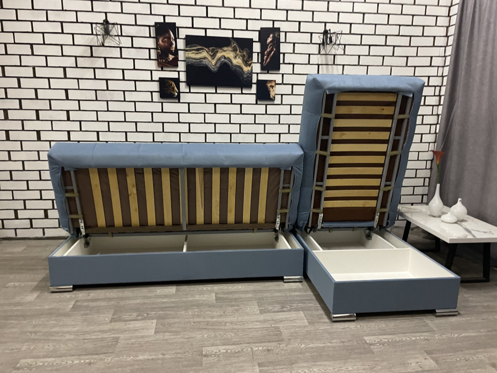 Диван Белиз с оттоманкой велюр Velutta LUX 47