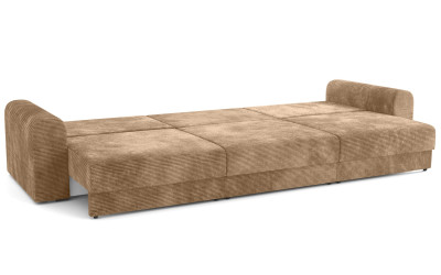 Диван-кровать Конго 3S три секции велюр крем/цилиум форест