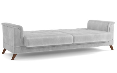 Диван-кровать серый Амарант велюр тенерифе грей