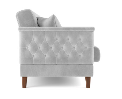 Диван-кровать серый Амарант велюр тенерифе грей