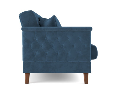 Диван-кровать синий Амарант велюр тенерифе океан