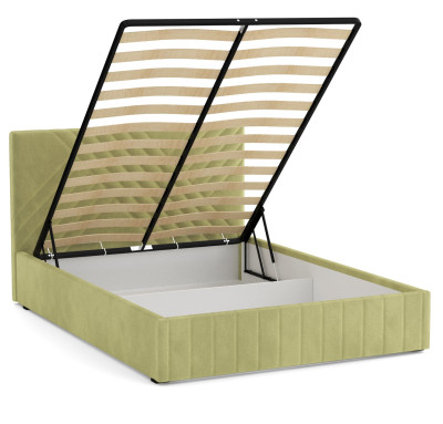 Кровать Гамма 1600 с подъемным мех. велюр нефрит