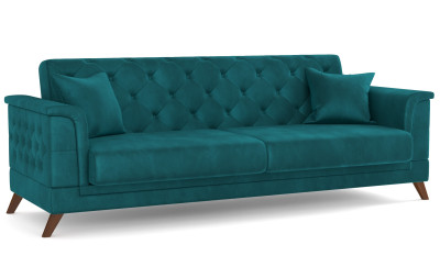 Диван-кровать изумрудный Амарант велюр тенерифе