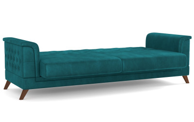 Диван-кровать изумрудный Амарант велюр тенерифе