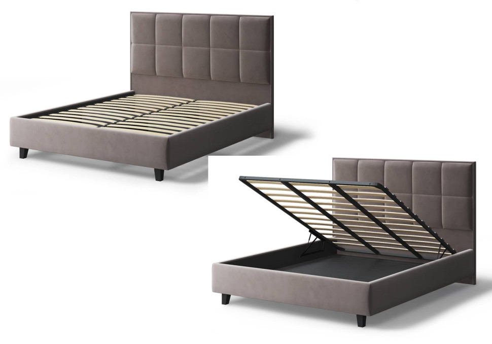 Кровать Велла, 1800*2000 мм, на опорах, кофе