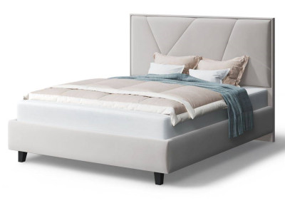 Кровать Ингрид, 1200*2000 мм, на опорах, серо-бежевый