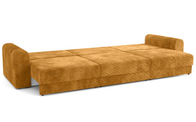 Диван-кровать Конго 3S три секции велюр амбер/цилиум шоколад