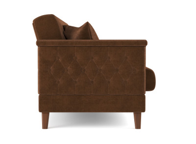 Диван-кровать коричневый Амарант велюр тенерифе шоколад