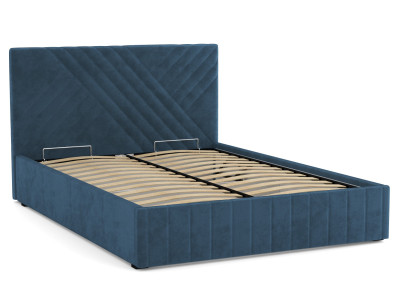 Кровать Гамма 1600 с подъемным мех. велюр океан