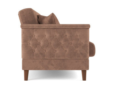 Диван-кровать коричневый Амарант велюр тенерифе корица