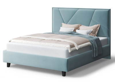 Кровать Ингрид, 1200*2000 мм, на опорах, бирюзовый