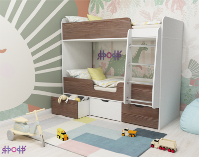 Кровать 2-х ярусная Малыш Двойняшка