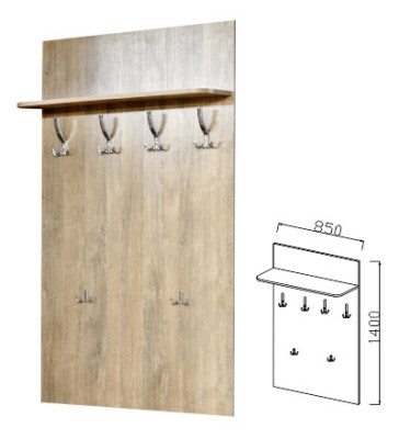 Вешалка навесная "Визит-17"