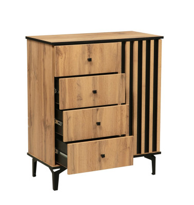 Комод 51.05 Либерти (опора метал. h=150мм) дуб вотан