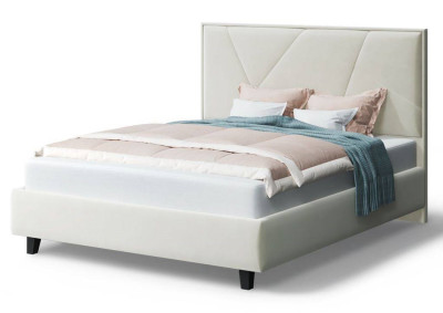 Кровать Ингрид, 1200*2000 мм, на опорах, серо-белый