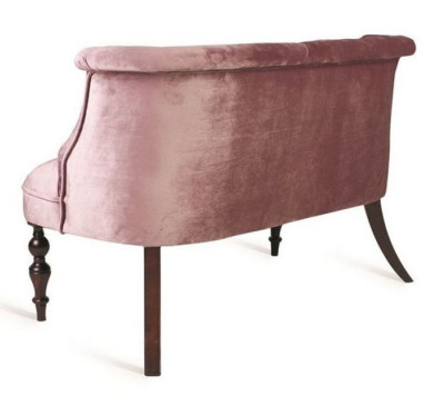 Диван Бархат24 светло лиловый-темный орех