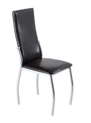 Стул В-610 кожа-аттика шоколад ножки хром люкс (2шт)