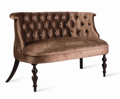 Диван Бархат 06 коричневый-темный орех