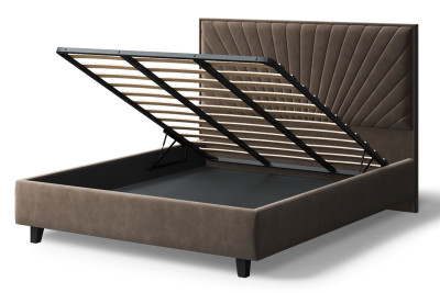 Кровать Леона, 2000*1600 мм, коричневый на ножках