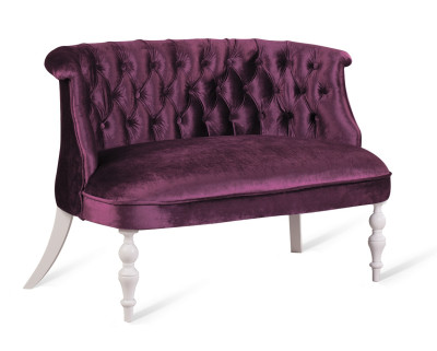 Диван Бархат26 фуксия-белый