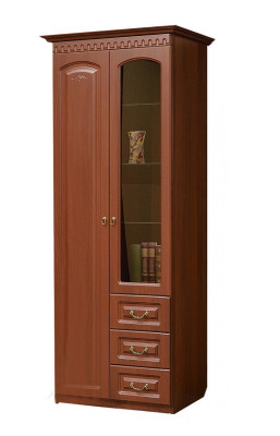 Шкаф-витрина с ящиками Гармония-4 МЦН 2-х дверный