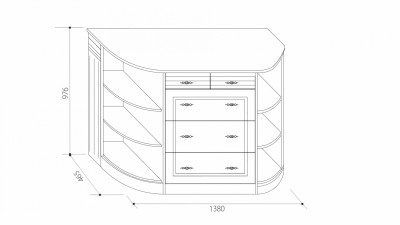 Комодино Венеция В-13