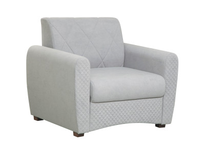 Кресло-кровать серый Эдвин велюр прага туман