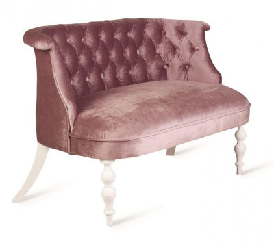 Диван Бархат24 светло лиловый-белая эмаль