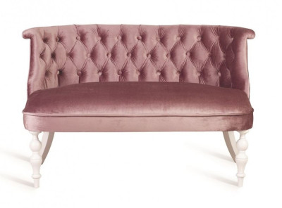 Диван Бархат24 светло лиловый-белая эмаль