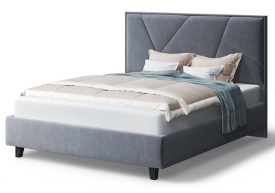 Кровать Ингрид, 1200*2000 мм, на опорах, темно-серый