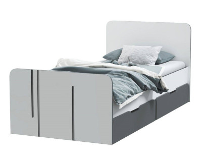 Кровать Грей, 900*2000 мм, белый бриллиант