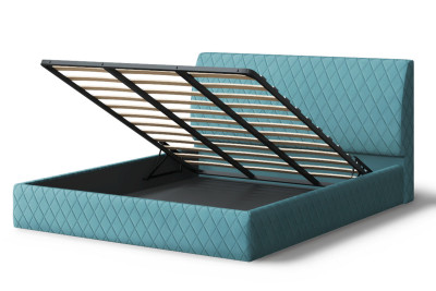 Кровать Хилтон, 2000*1400 мм, бирюзовый