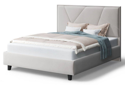 Кровать Ингрид, 1400*2000 мм, на опорах, светло-бежевый