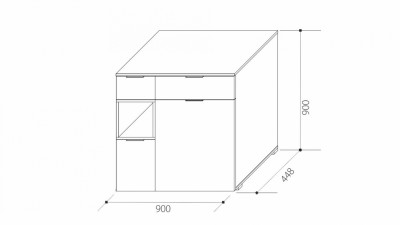 Комодино KD 1 SPLIT