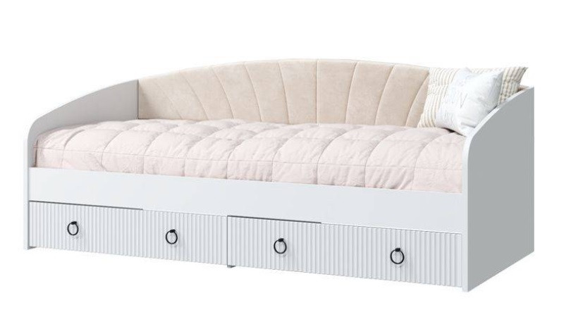 Кровать-софа Шарлиз белый снег