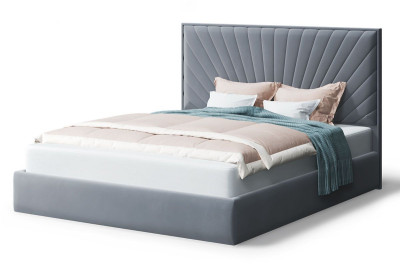 Кровать Леона, 2000*1800 мм, серый