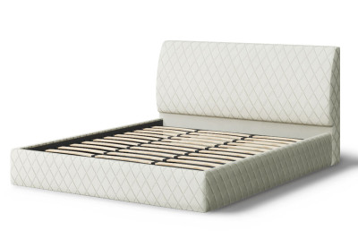 Кровать Хилтон, 2000*1400 мм, серо-белый