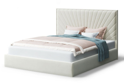 Кровать Леона, 2000*1800 мм, серо-белый