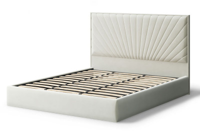 Кровать Леона, 2000*1800 мм, серо-белый