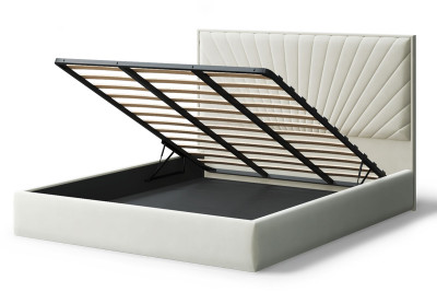 Кровать Леона, 2000*1800 мм, серо-белый