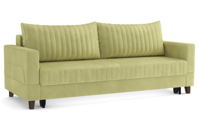 Диван-кровать зеленый ЕвроМагнат велюр тенерифе нефрит