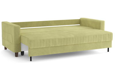 Диван-кровать зеленый ЕвроМагнат велюр тенерифе нефрит