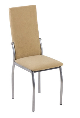 Стул В-610 велюр-Катания карамель ножки хром люкс (2шт)