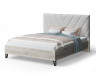 Кровать Аделия с мягким изголовьем, 1200*2000 мм, серо-белый