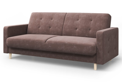 Диван Памир кофе прямой с подлокотниками